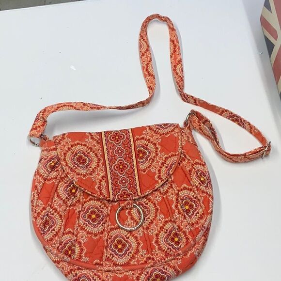 Vera Bradley Orange Magnetic Close Crossebody - Picture 1 of 4